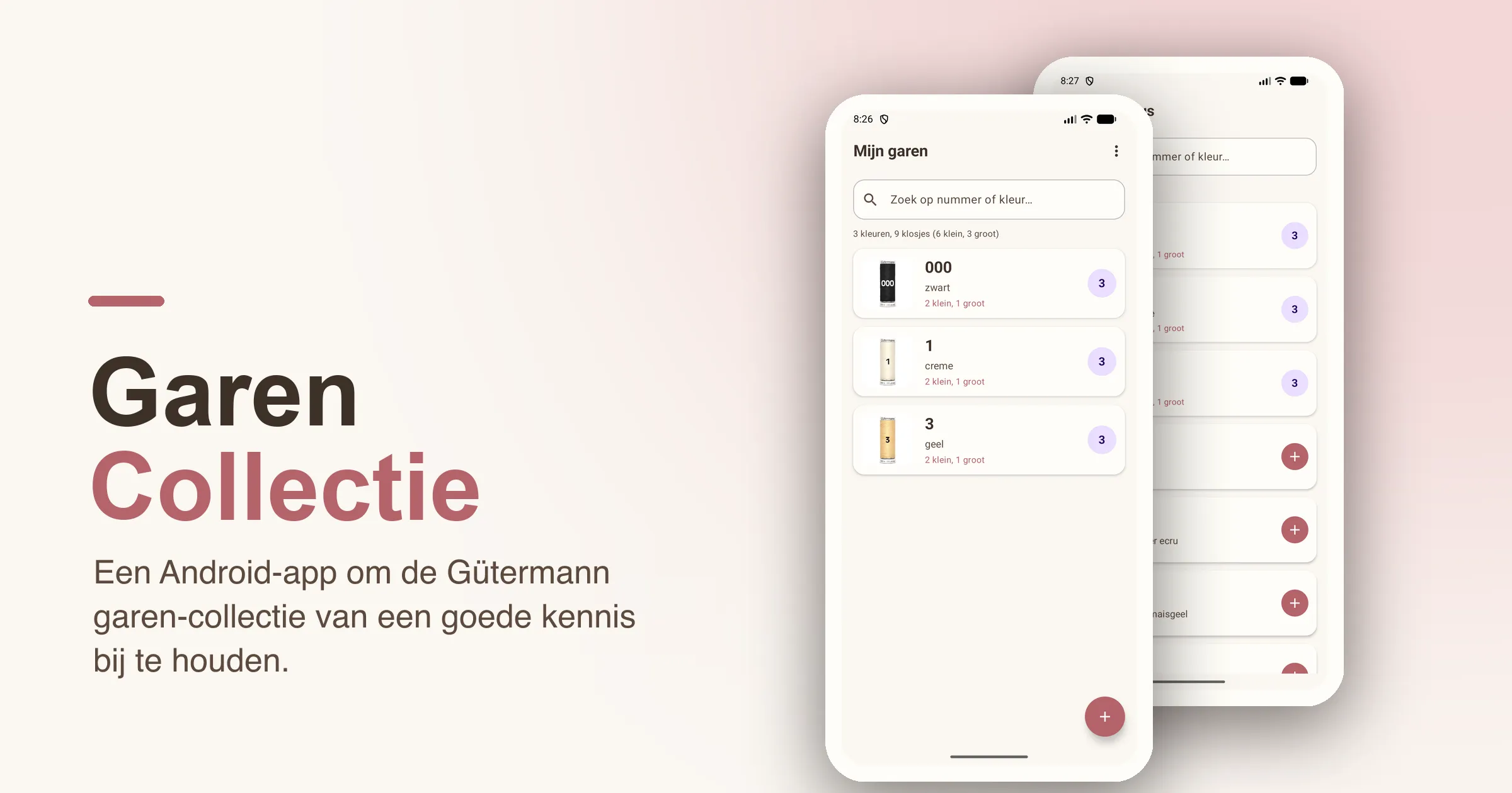 Garen Collectie: een garen-inventaris-app voor een goede kennis